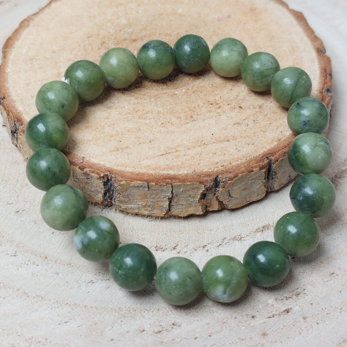 Grüne Jade Armband 10mm