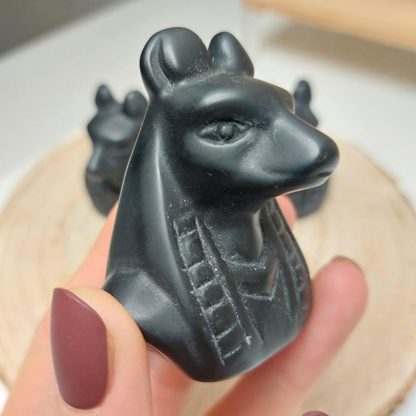 Obsidian Anubis Büste
