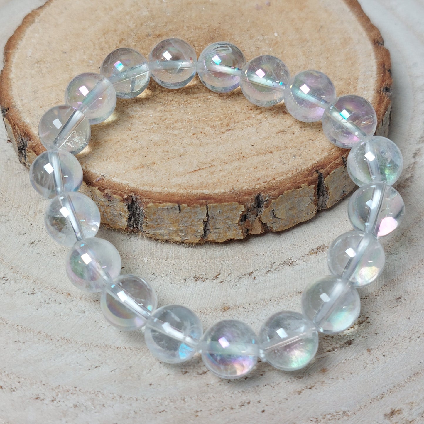 Aura Bergkristall Armband 10mm