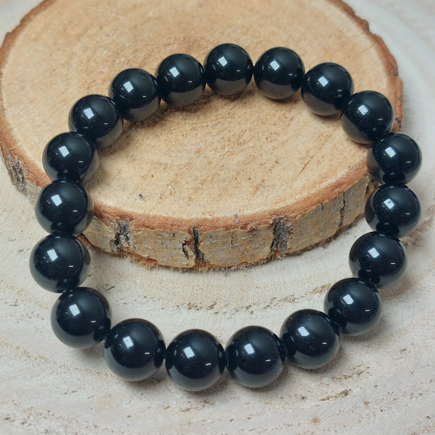 Obsidian Armband 10mm