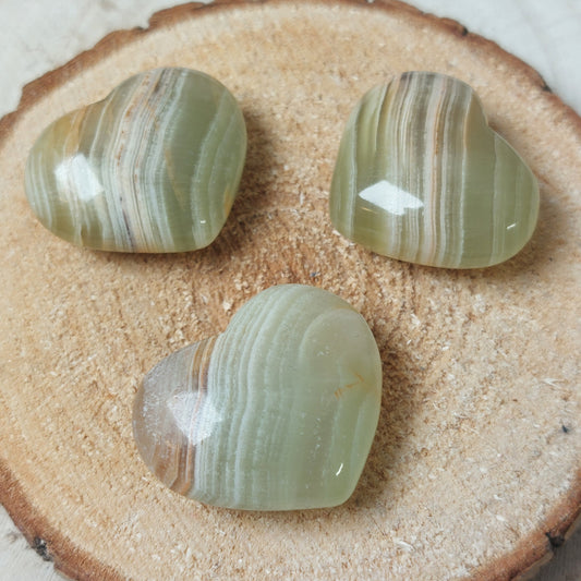 Grünes Onyx Mini-Herz
