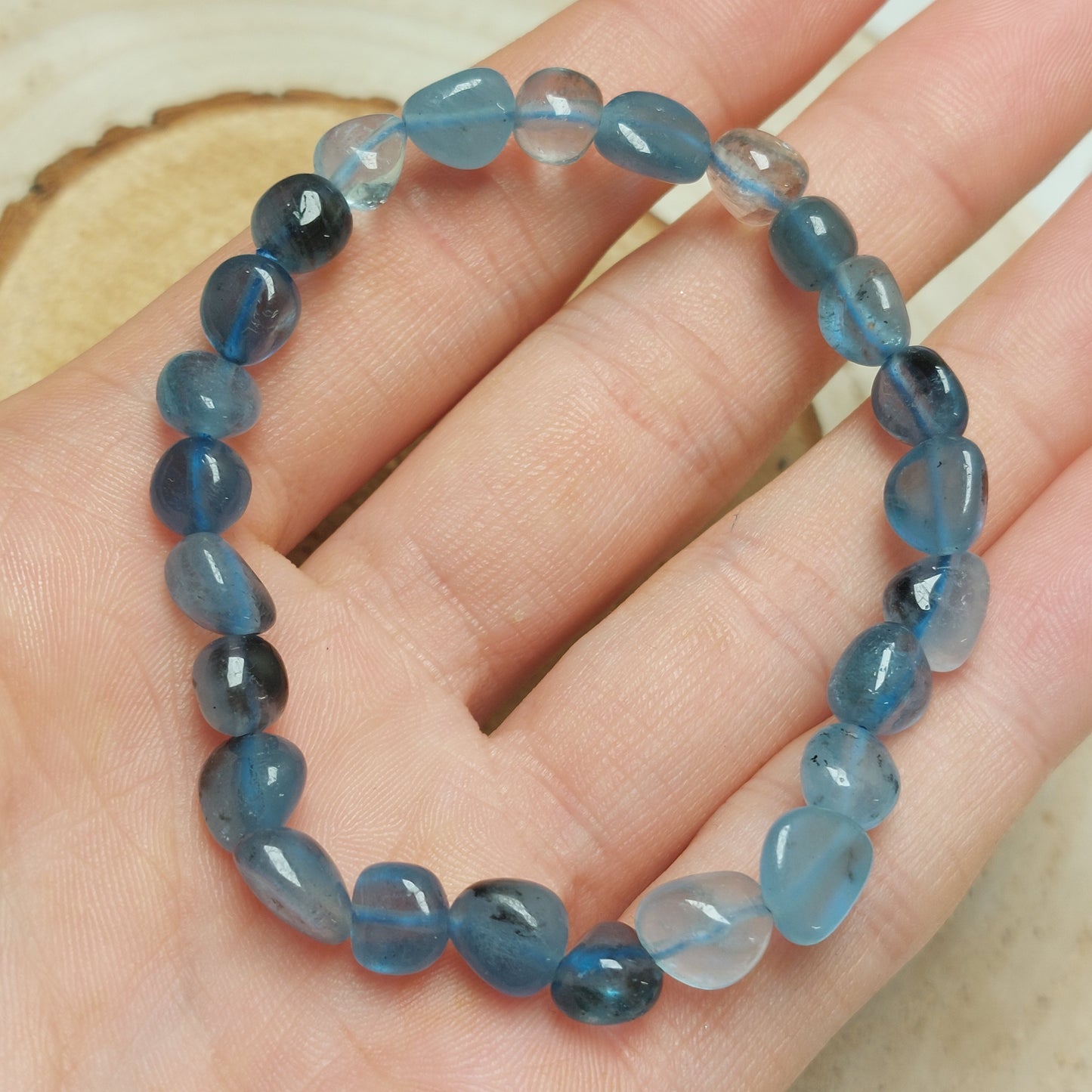 Devil Aquamarin Nugget-Armband