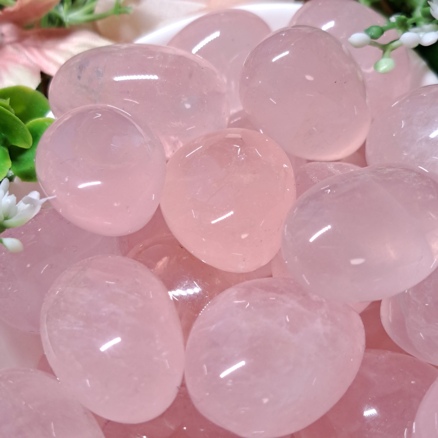 Rosenquarz High Quality Trommelstein