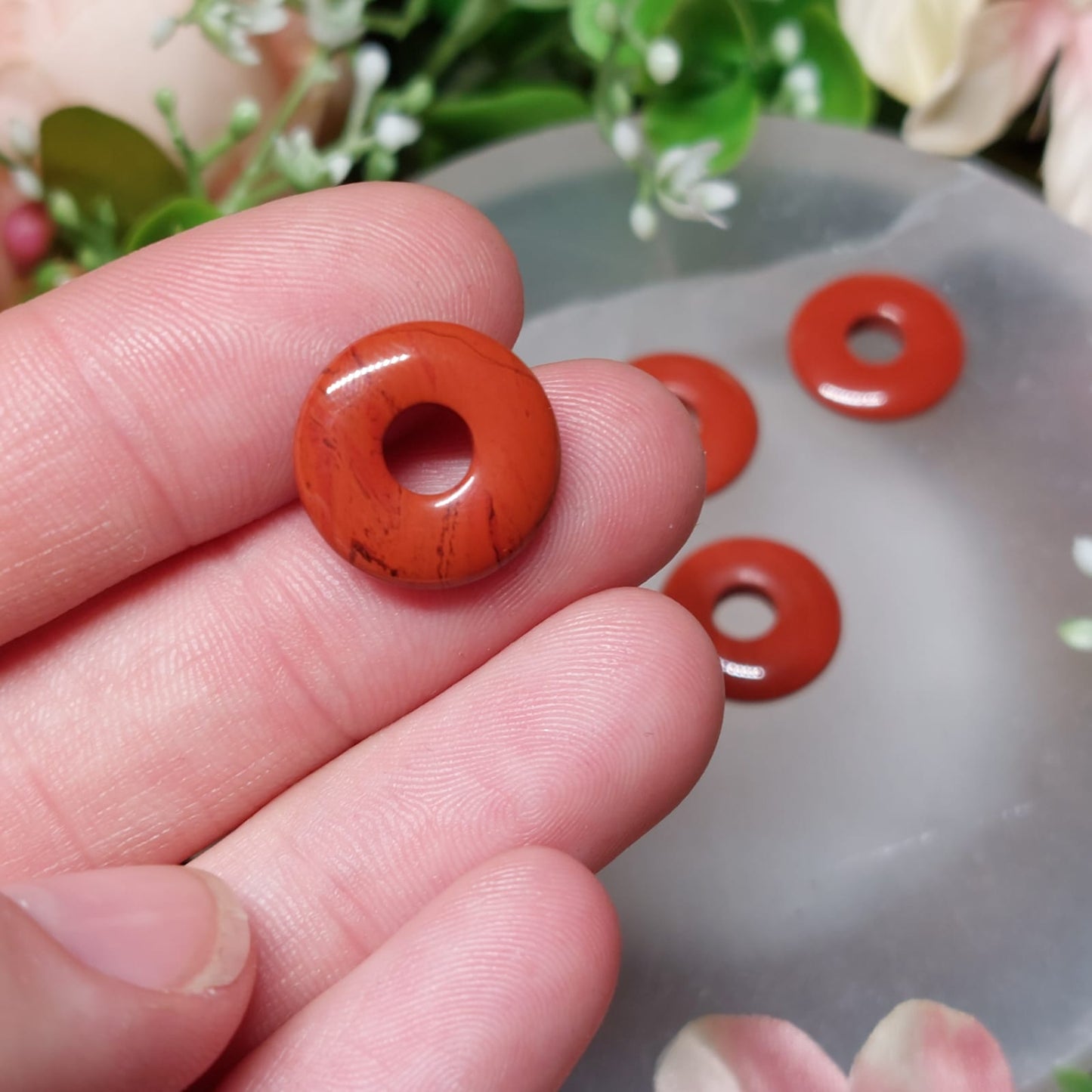 XXS Donut roter Jaspis