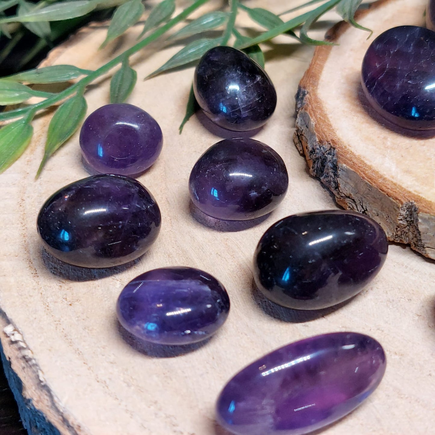 Amethyst Trommelstein dunkel
