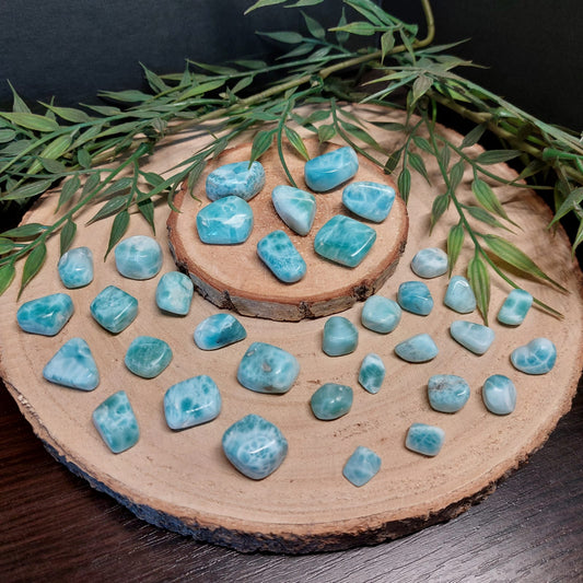 Larimar Trommelstein - Direktimport aus der Dom. Republik