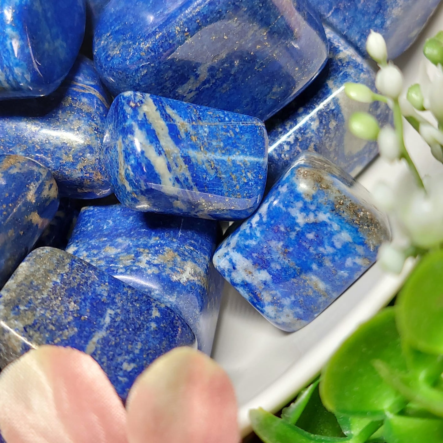 Lapislazuli Trommelstein AA-Qualität