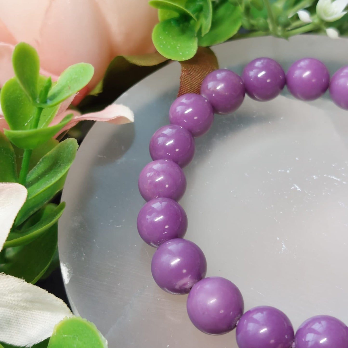 Phosphosiderit High Quality Perlen Armband