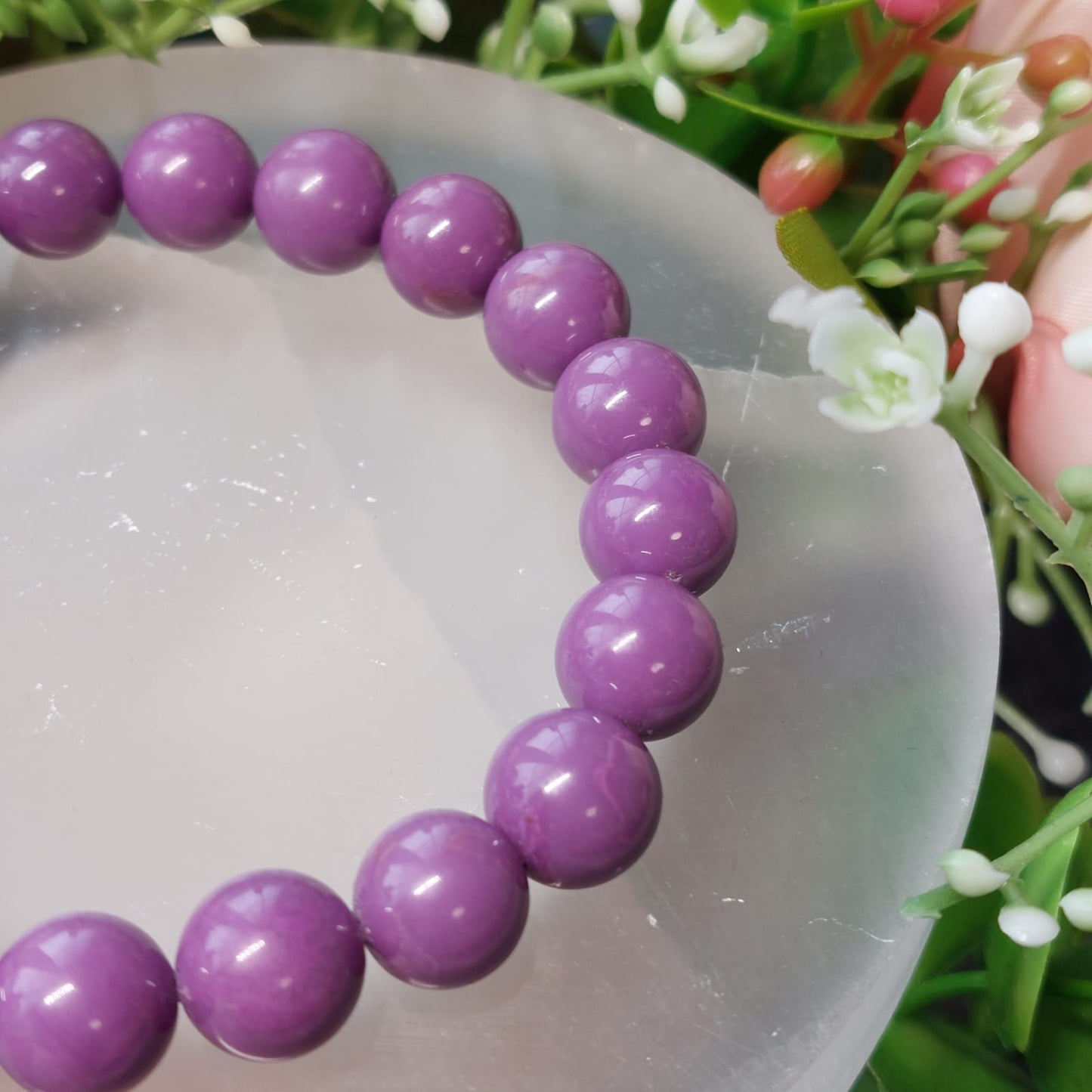 Phosphosiderit High Quality Perlen Armband