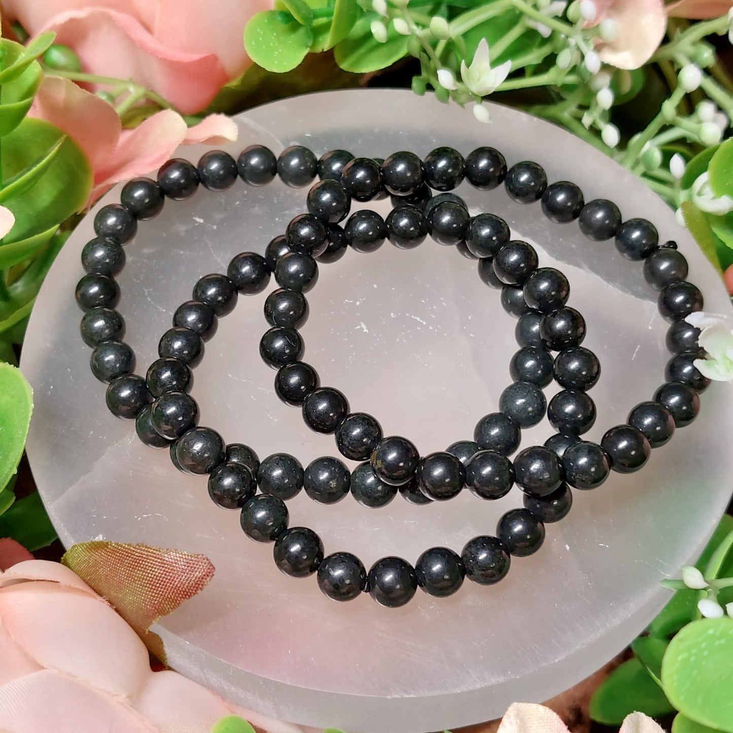 Shungit Perlen Armband