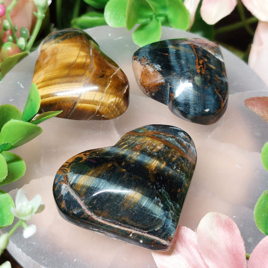 Tigerauge/Falkenauge Mix Herz B-Ware