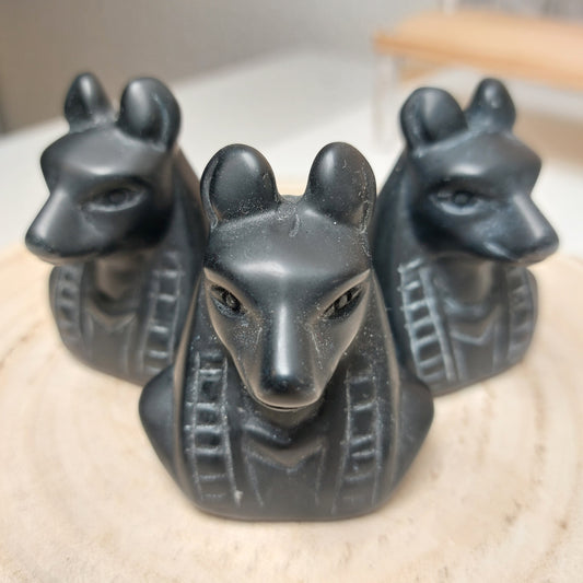 Obsidian Anubis Büste