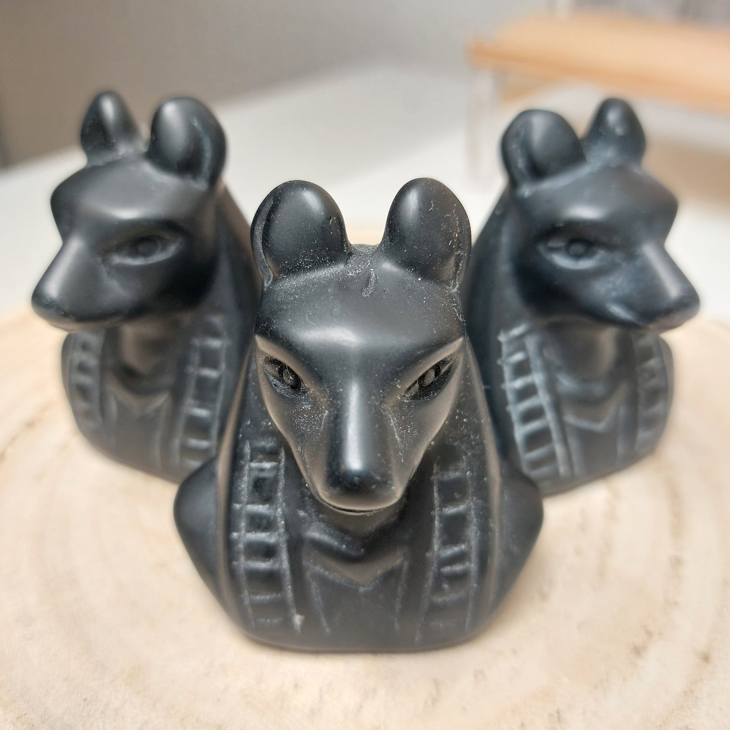 Obsidian Anubis Büste