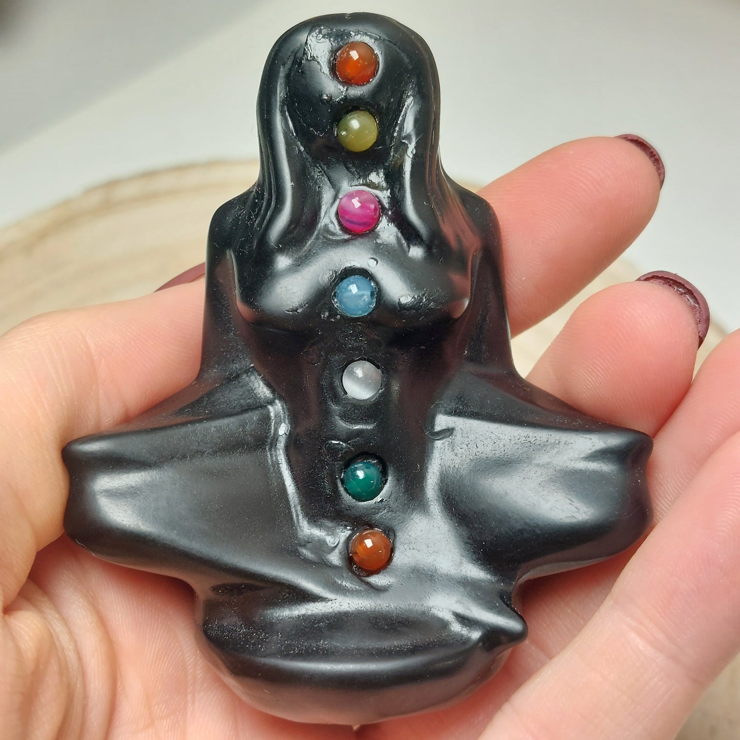 Obsidian chakra Lady