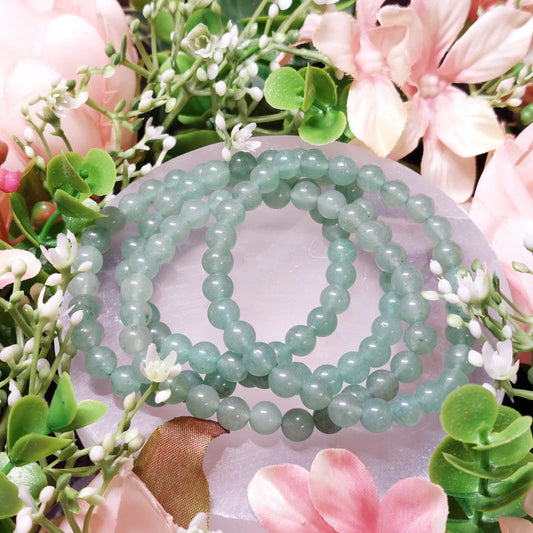 Aventurin grün Perlen-Armband 6 mm